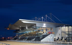 The grandstand of Dundalk stadium