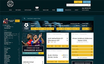Grosvenor sport homepage